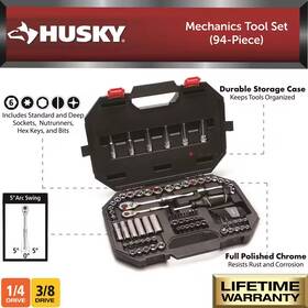 Husky 313036142171 Mechanics Tool Set 94-piece