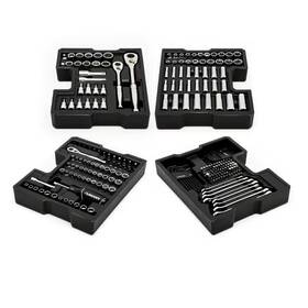Husky 313050294290 Mechanics Tool Set With Build-out Storage Trays 270-piece