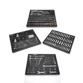 Husky 445043179185 320-piece Sae/metric Mechanics Tool Set With Foam Storage Trays