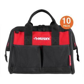 Husky 644323704070 12 Inch 4-pocket Zippered Tool Bag 10-pack