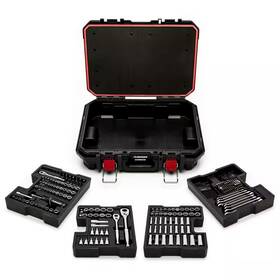 Husky 744110242775 1/4 Inch 3/8 And 1/2 Drive Mechanics Tool Set With Build-out