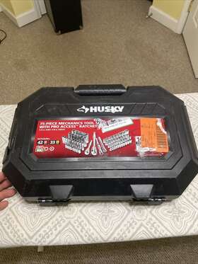 H14475mts Husky 144-tooth Mechanics Tool Set 75-piece