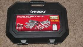 H194mts Husky 194 Pc. Mechanics Tool Set 1/4 3/8 And 1/2 Inch Drive Sae/metric