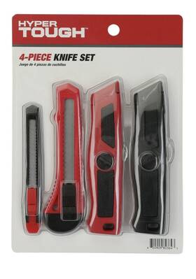 43691 Hyper Tough 4-piece Knife Set New