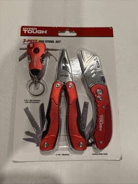 Hyper Tough 801656006718 Brand New 3-piece Multitool Set