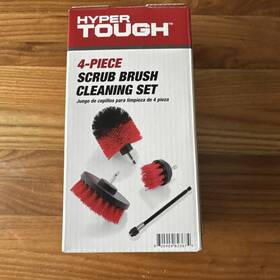 Hyper Tough 820909823674 4-piece Scrub Brush Cleaning Set