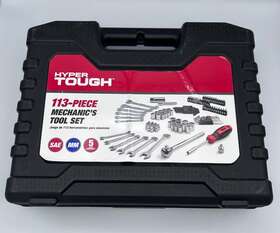 Uj5390ta Hyper Tough 889526327163 113 Piece Mechanics Tool Set Travel Case Complete