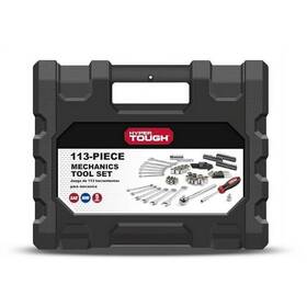 Hyper Tough 889526404482 113 Piece 1/4 And 3/8 Inch Drive Sae Mechanics Tool Set New Conditi