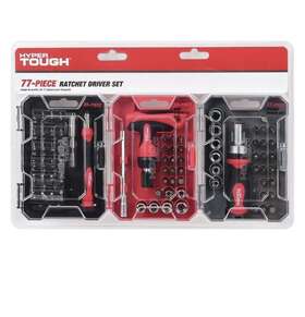 Ht20191001 Hyper Tough Heavy-duty 77-piece Ratchet Driver Set