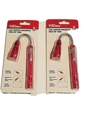 Ts07105j Hyper Tough Led Lighted Magnetic Pick-up Tool New In Package Set Of 2 Red