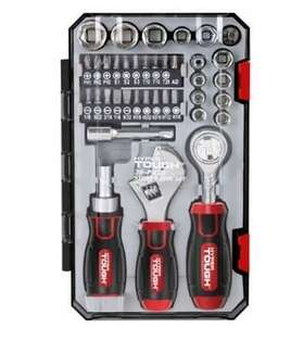 Uj80989a Hyper Tough 38 Piece Multi-size Stubby Wrench And Socket Set For Home Use