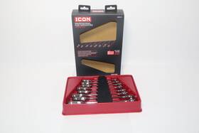Wrfs-8 Icon 8pc Professional Flex-head Sae Ratcheting Combination Wrench Set 281