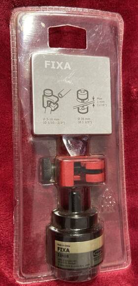 285.121.00 Ikea New Fixa 2-piece Tool Set Pipe Cutting Cutter Hole