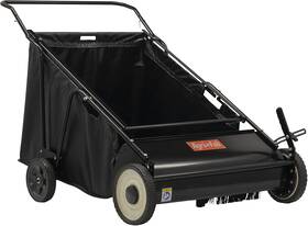 45-0570 Inc. 30 Inch Push Behind Lawn Sweeper 12 Cu. Ft Hopper Bag Capacity Leaf And Gras