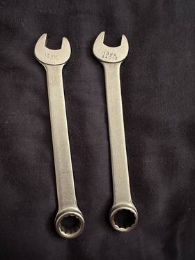 44013-44012 Indestro 2 Usa Combination Wrenches 12mm And 13mm