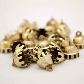 B001dewpdm India Arts Dozen .8 Inch -1 H Mini Brass Claw Bells