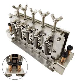 057029 Intbuying Width 0.6 Inch Flat Metal Wire Straightening Machine With 11pcs Straighten Wheels