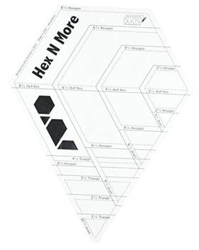 Jbq201 Jaybird Quilts Hex N More Ruler