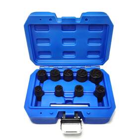 Jeus113 Jeuclel 10pcs Twist Lug Nut Socket Set - 3/8 Inch Drive Damaged Lock Remover Extr