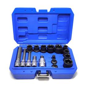 Jeus115 Jeuclel 17pcs Universal Master Brake Caliper Socket Set Removal Tool K
