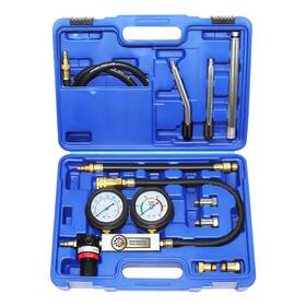 Jifetor 690770904358 Cylinder Leak Down Tester Kit Automotive Engine Compression Dual Gauge