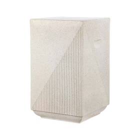 Jonathan Y 445012983966 Adrian 20.75 Inch Contemporary Minimalist Square Accent Table Cream Terrazzo Fin