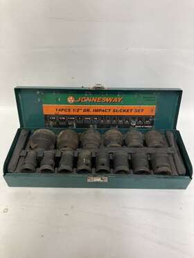 S03a4414s Jonnesway 14pcs 1/2 Inch Dr. Impact Spcket Set