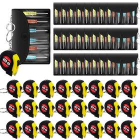 Wo-jutom-5506 Jutom 48 Pcs Mini Tape Measure Keychains Screwdriver Keychain Set Men Christma