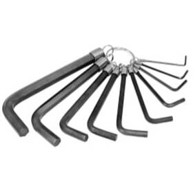 K Tool International 769622714206 Hex Key Set 10 Pc. Sae 1/16 Inch -3/8 On A Ring