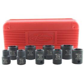 Kti-32100 K-tool International Impct Sckt Set Standard 3/8 Inch Drive 9 Pcs