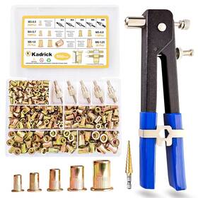 144-rivtl-560 Kadrick Rivet Nuts Tool Kit With 560pcs Metric Threaded Rivets M3 M4 M5 M6 M