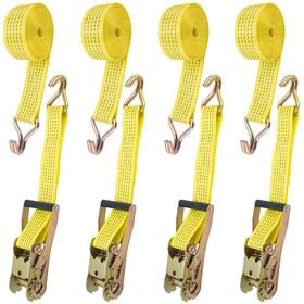 Kako 760627580056 Heavy Duty Ratchet Straps 4 Pack 2 Inch X15ft Tie Down Strap 5000 Lbs R