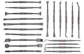 Kauplus 669818983945 20pcs Double-ended Pick And Hook Tool Set Non-marring Scraper Pry Bar