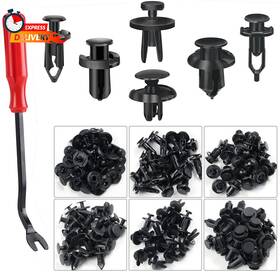 Kcrtek 744759029737 120 Pcs 6.3mm 8mm 9mm 10mm Nylon Bumper Push Fasteners Clips With