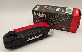 Kelvin 628110995421 Tools 17 In 1 Multi-tool Screwdiver Hammer Tape Measure Level Light