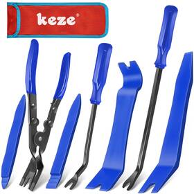 Keze 717701482799 7 Pcs Auto Plastic Trim Removal Pry Tool Blue-auto