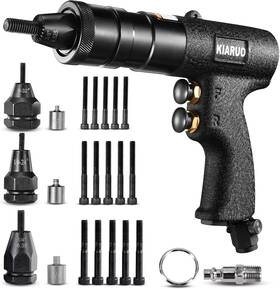 Lm08 Kiaruo Pneumatic Rivet Nut Gun 8-32 10-24 1/4-20 Mandrels Rpm 1500