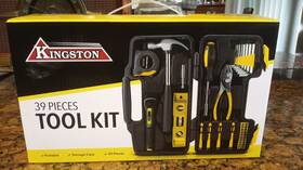 Pg20037 Kingston 39 Pcs Yellow Portable Tool Kit Set General Household Essential Tools