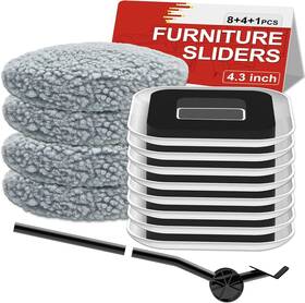 Kiss Core 791684841095 3-in-1 Furniture Sliders Set With Lifter 12pcs Multi-surface Movers Floor S