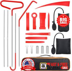 Kit Para Abrir Puerta 746739941699 #2 De Auto Carro Completo Profesional Long Reach Tools Set