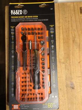 32787 Klein Tools New Unopened Precision Ratchet And Driver System 64-piece