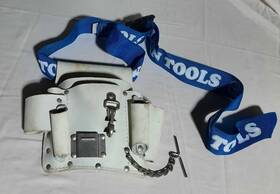 5178 Klein Tools White Leather Tool Pouch With Belt