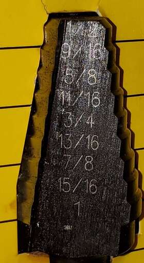 59002 Klein Tools Step Drill Bit #2 1/2 Inch To 1 - 9 Hole Sizes New
