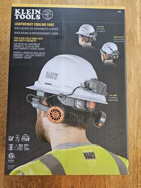 60523 Klein Tools New In Box. Hard Hat Lightweight Cooling Fan