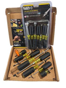 80021 Klein Tools Versatile 16-piece Alloy Steel Tool Kit Screwdrivers Nut Drivers And Magnetizer