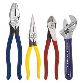 45pz54 Klein Tools 94809 Plier Set Dipped 4 Pcs