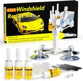 0711 Kmool Windshield Repair Kit 744759395993 Nano Glass Fluid Cracks Gone 4 P