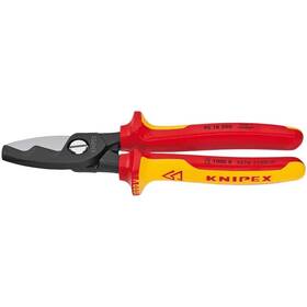 Knipex 843221000530 8 Inch 1000-volt Insulated Cable Shears With Comfort Grip Handles
