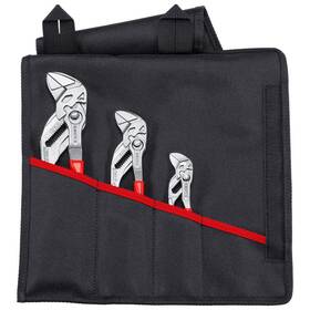Knipex 843221028732 Tool Roll- Plier Wrench Set Zero Backlash Jaw Multiple Position 3-piece