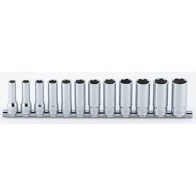 Rs3310m Ko-ken Rs3310m/12 Socket Set 8mm-19mm Surface 300mm 12 Pieces 3/8 Sq. Drive